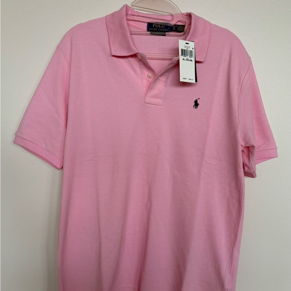 Polo Ralph Lauren Boys Polo Shirt, Pink, XL